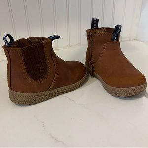 Brown “leather” looking toddler boots